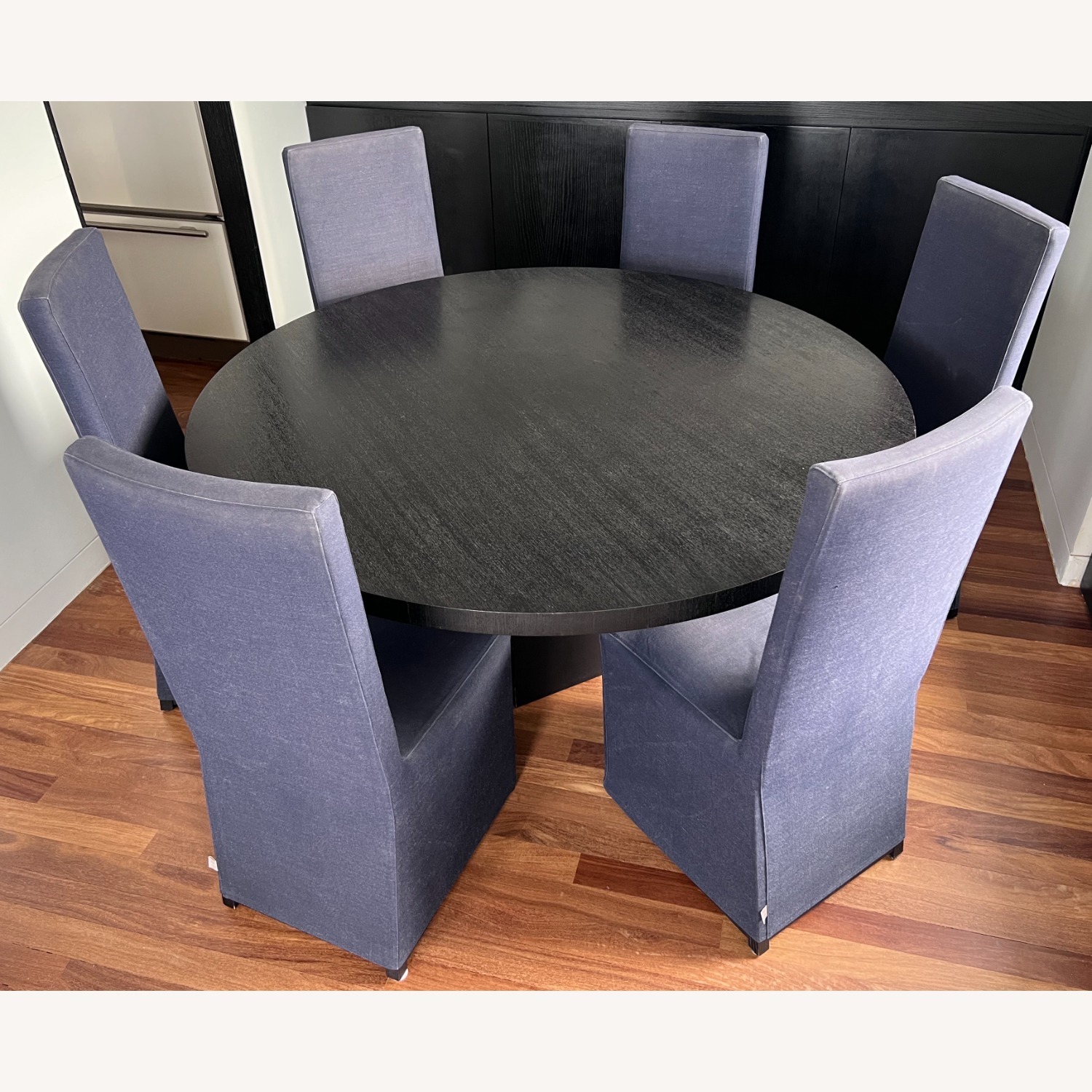 Armani Casa Vintage Linen Slipcover Dining Chairs - image-5