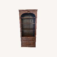 Ethan Allen Dark Brown Wood Bookcase