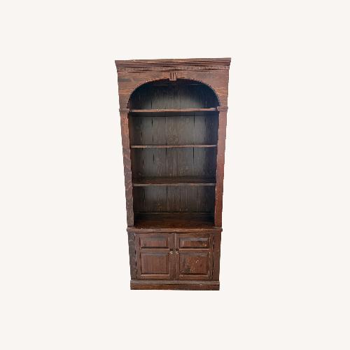 Used Ethan Allen Dark Brown Wood Bookcase for sale on AptDeco