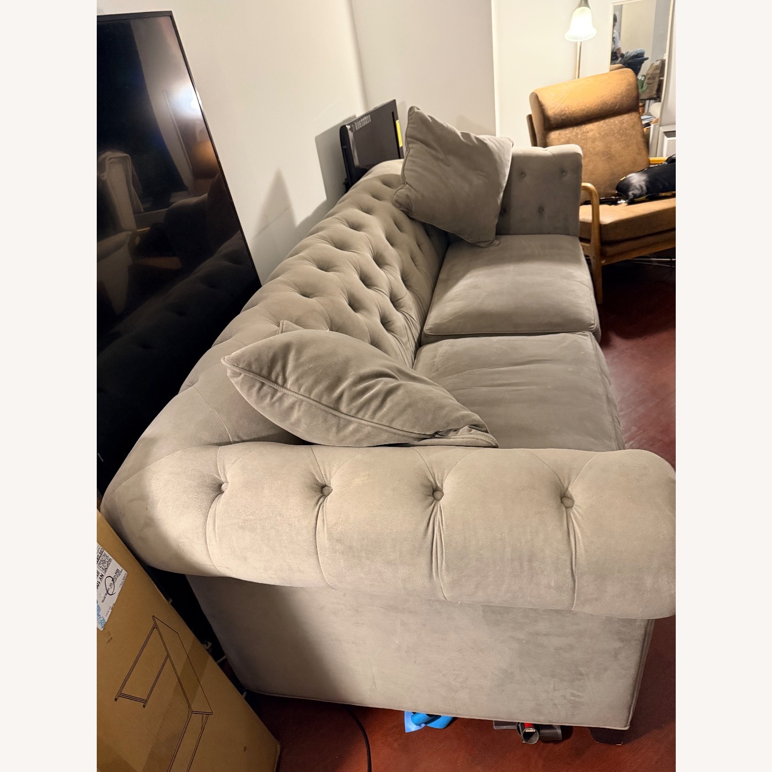 Martha Stewart Light Gray 3+ Seater Sofa - image-3