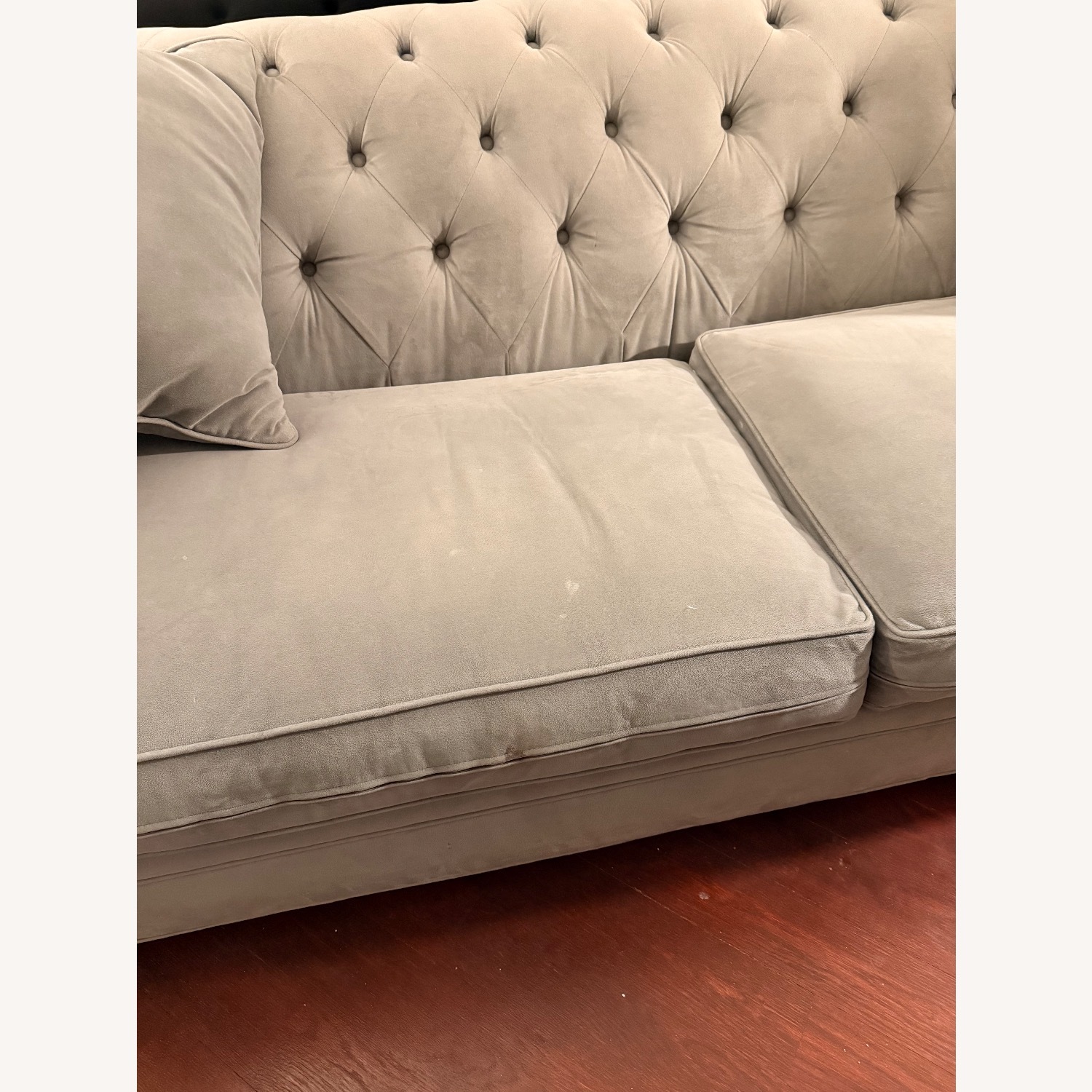 Martha Stewart Light Gray 3+ Seater Sofa - image-4