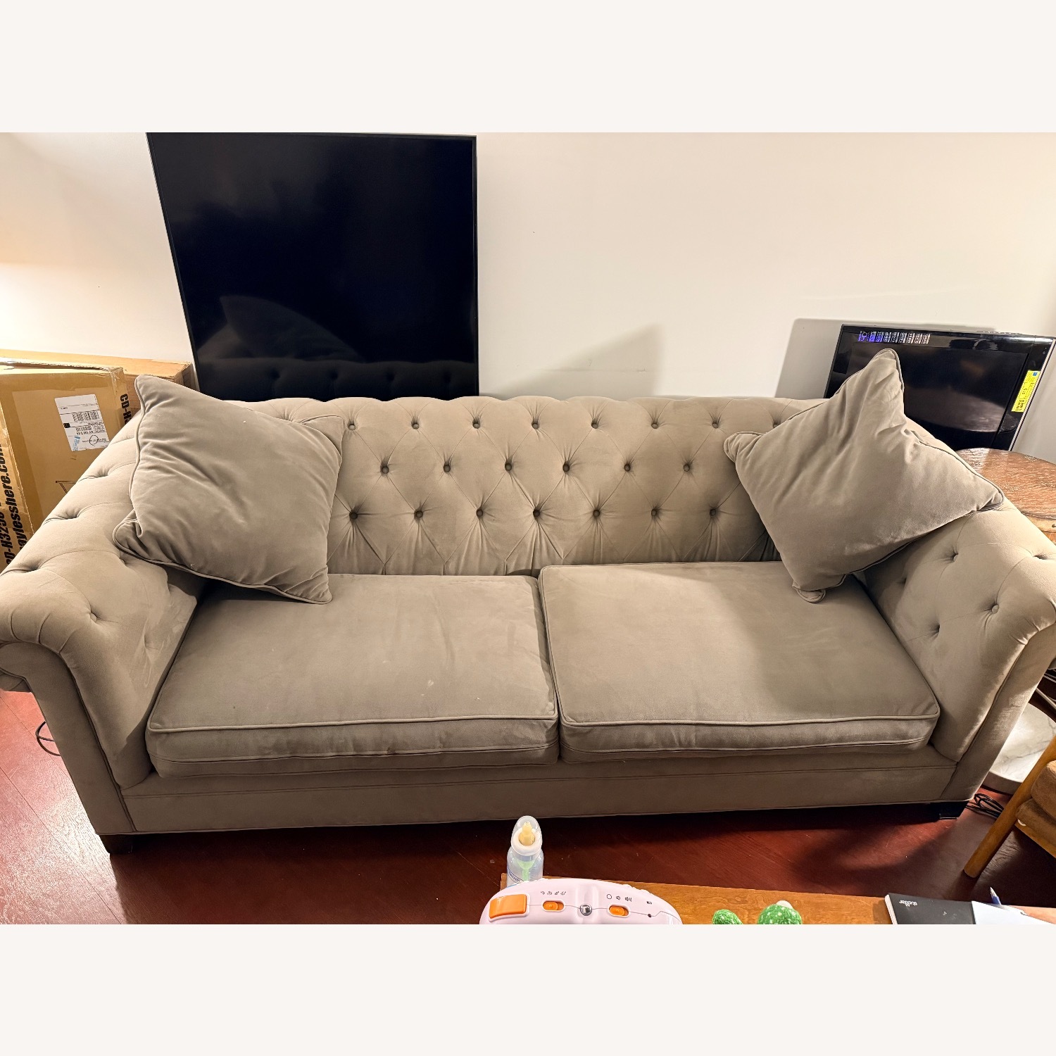 Martha Stewart Light Gray 3+ Seater Sofa - image-2