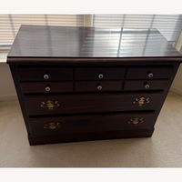 Ethan Allen Dark Brown Wood Drawer