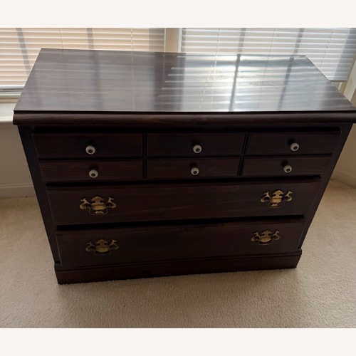 Used Ethan Allen Dark Brown Wood Drawer for sale on AptDeco
