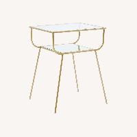 West Elm Curved Terrace Nightstand Side Table