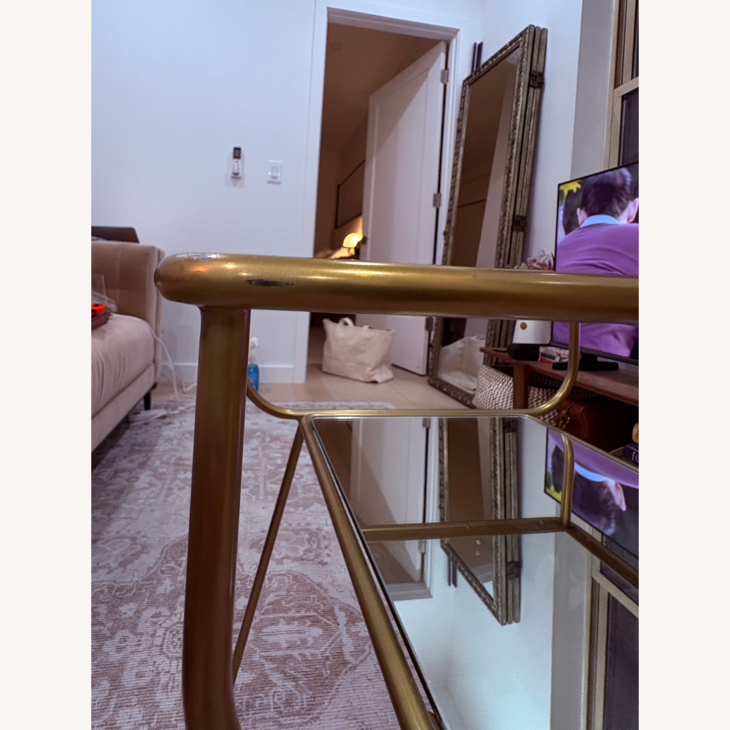 West Elm Curved Terrace Nightstand Side Table - image-3