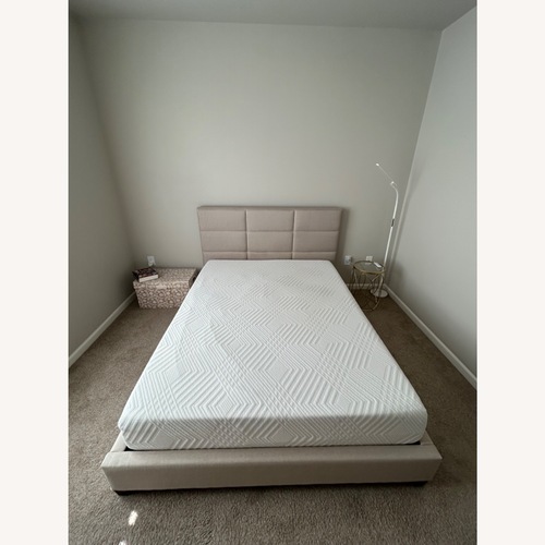 Used  Living Spaces Queen Size Bed for sale on AptDeco