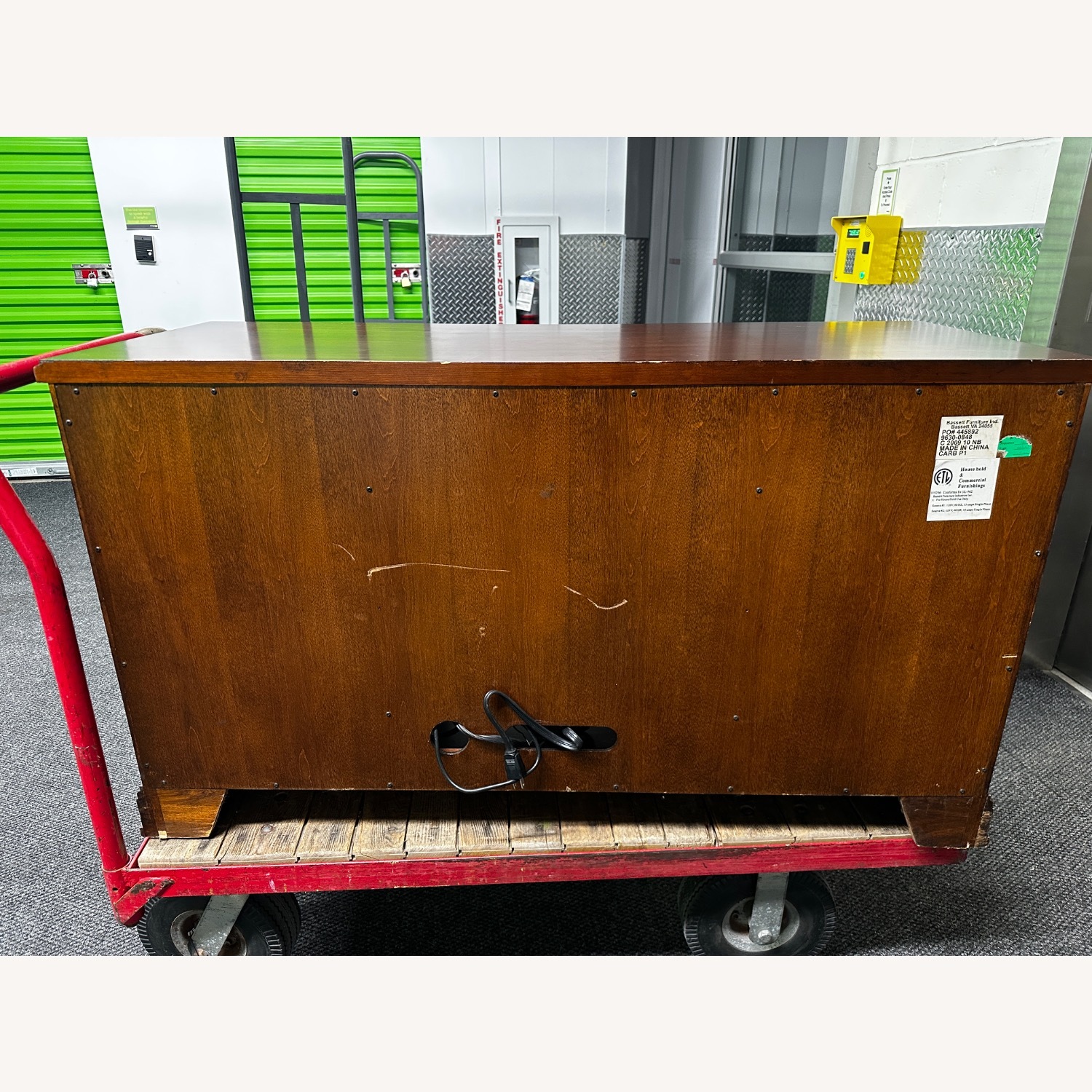 Bassett Dark Brown Wood Media Storage - image-3