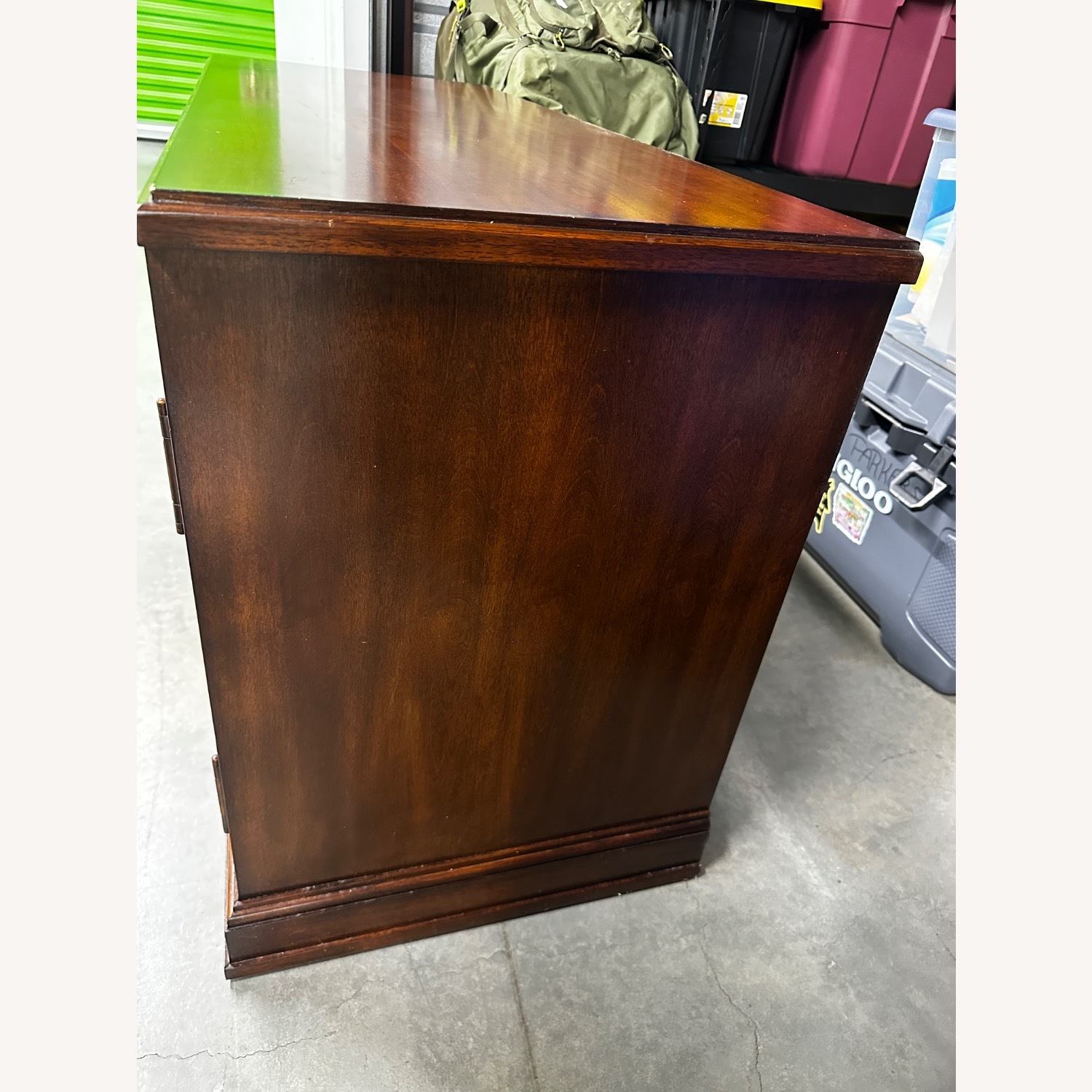 Bassett Dark Brown Wood Media Storage - image-2