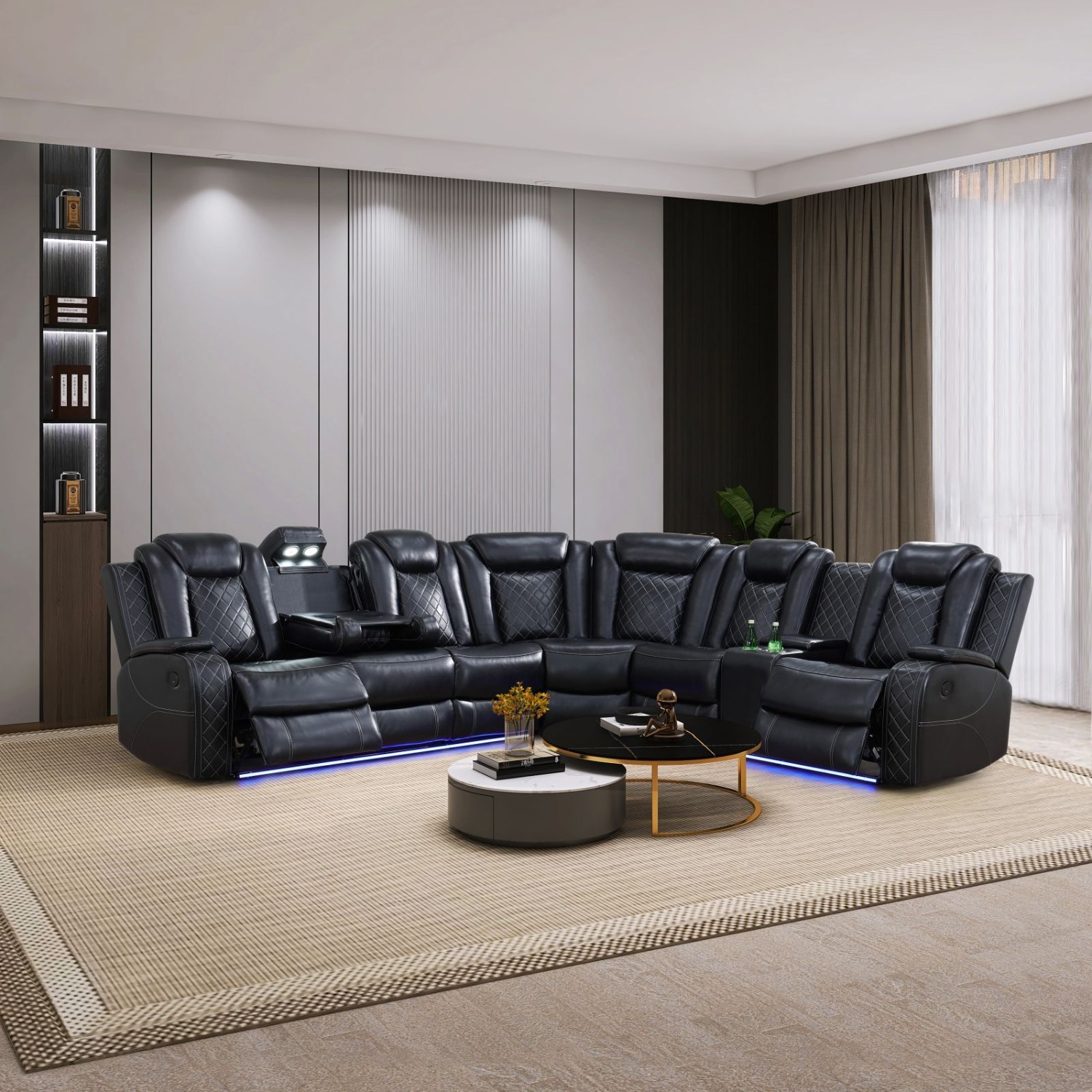 Amazon Black 3+ Piece Sectional - image-1