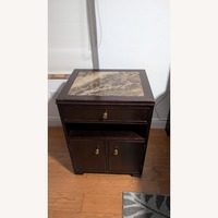 Dark Brown Wood Nightstands