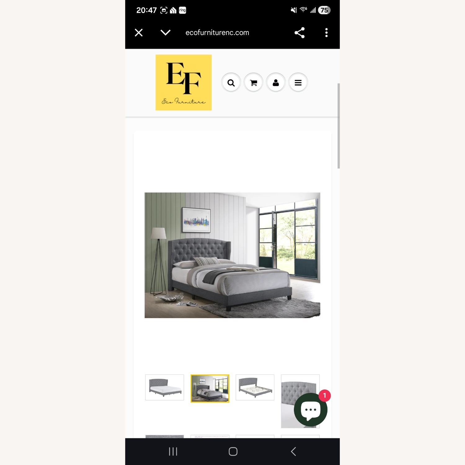 Rosemary King Size Bed - image-2