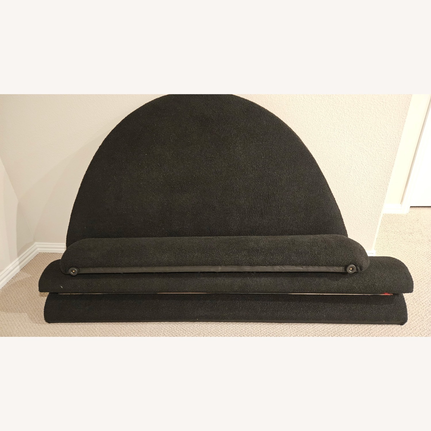 Black Bed Frame with Slats - image-3