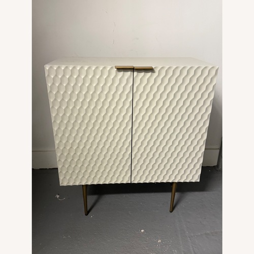 Used West Elm Audrey Cabinet Parchment for sale on AptDeco