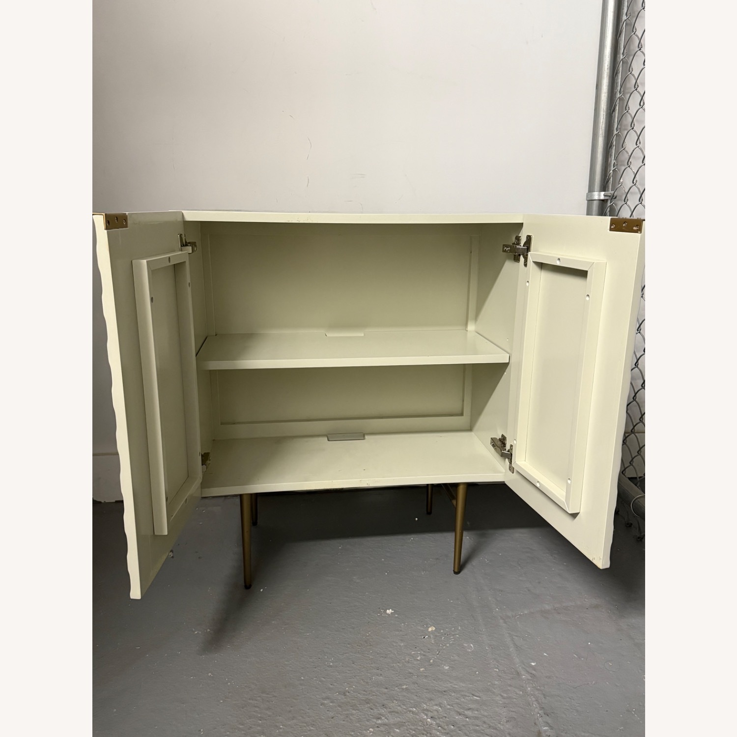 West Elm Audrey Cabinet Parchment - image-3