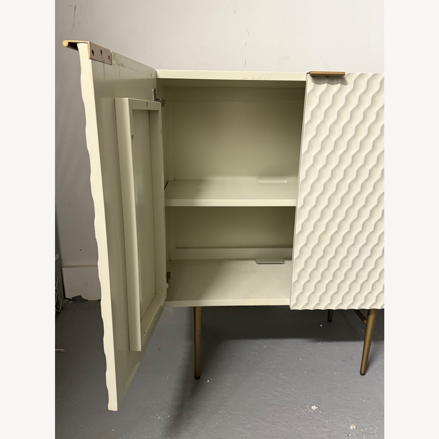 West Elm Audrey Cabinet Parchment - image-2