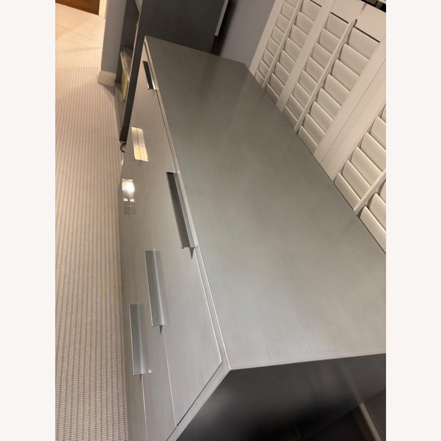 Dark Gray Wood Dresser - image-3