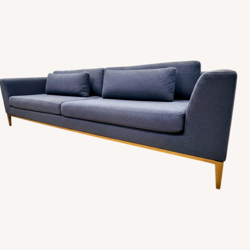 Used Restoration Hardware Blue Fabric 3+ Seater Sofa for sale on AptDeco