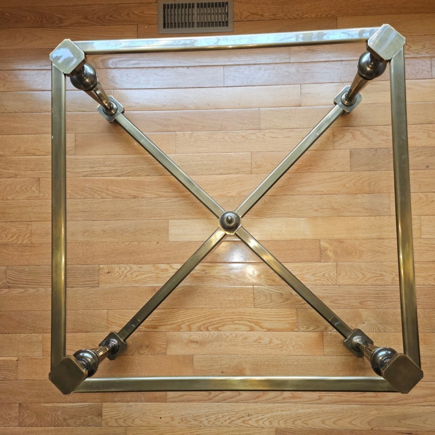 Maison Jansen Style Glass Top Bronze Coffee Table - image-9