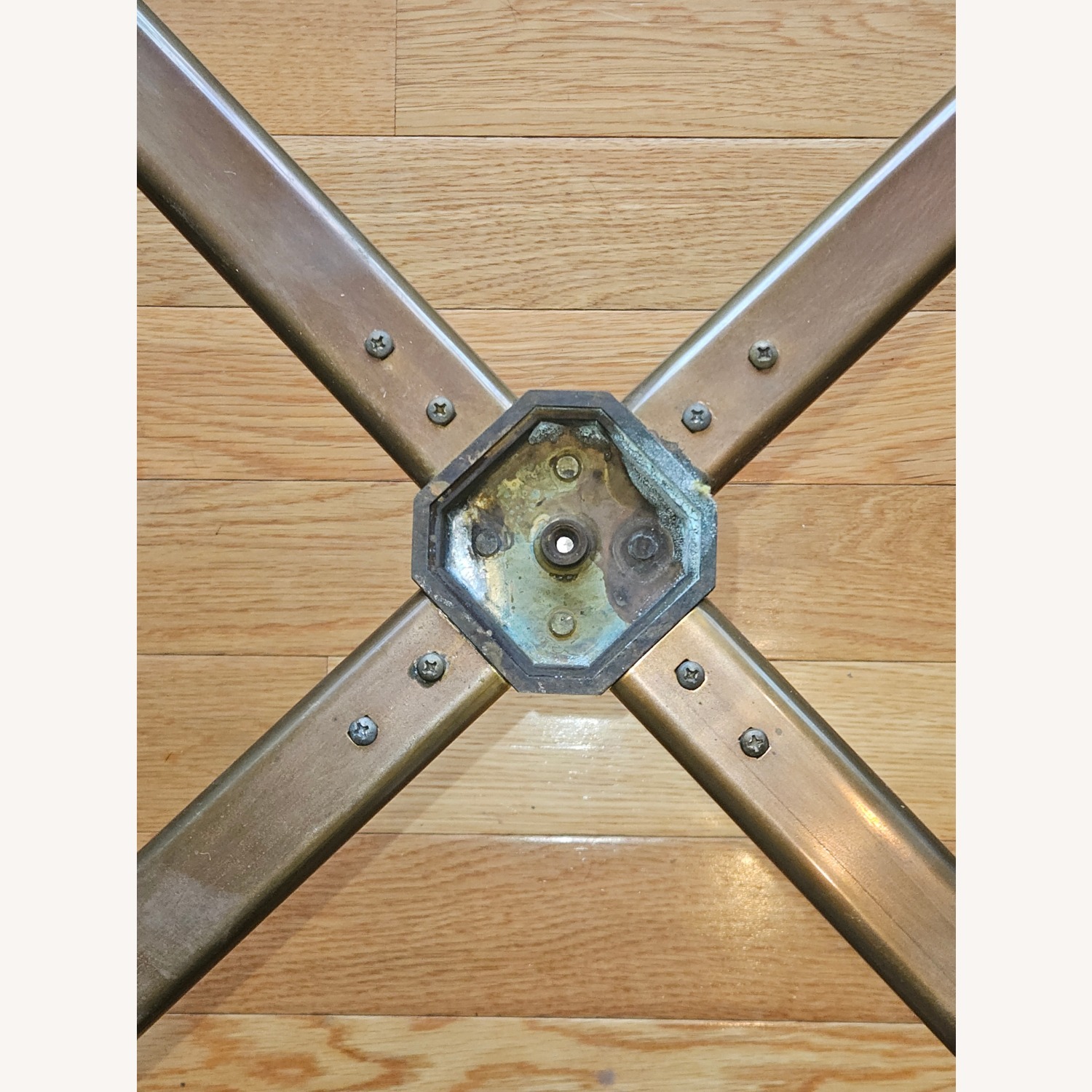 Maison Jansen Style Glass Top Bronze Coffee Table - image-7