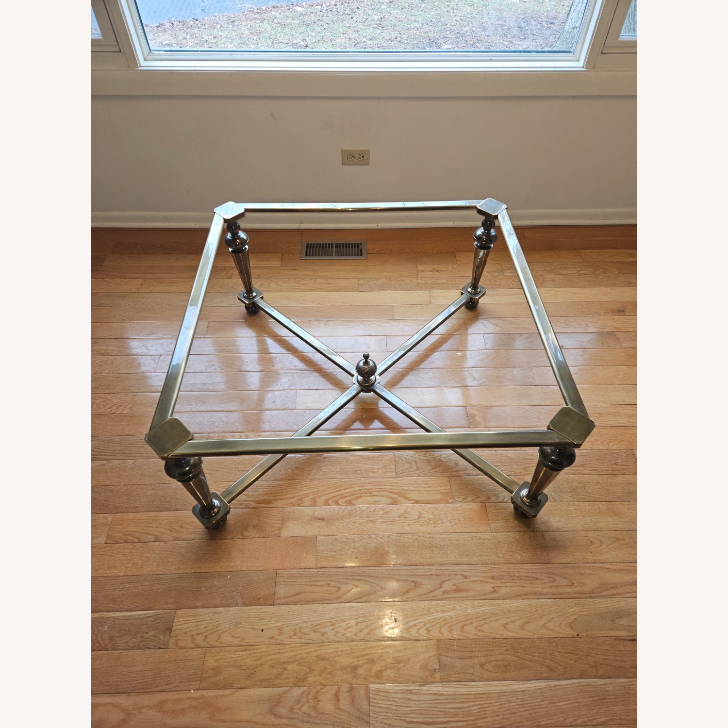 Maison Jansen Style Glass Top Bronze Coffee Table - image-6