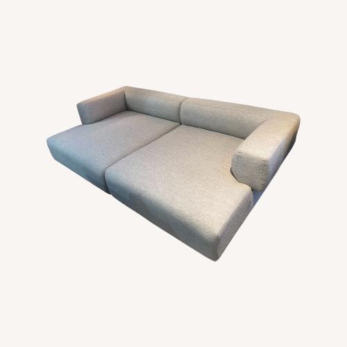 Used Four Hands Lisette 2pc Sofa Fayette Dove for sale on AptDeco