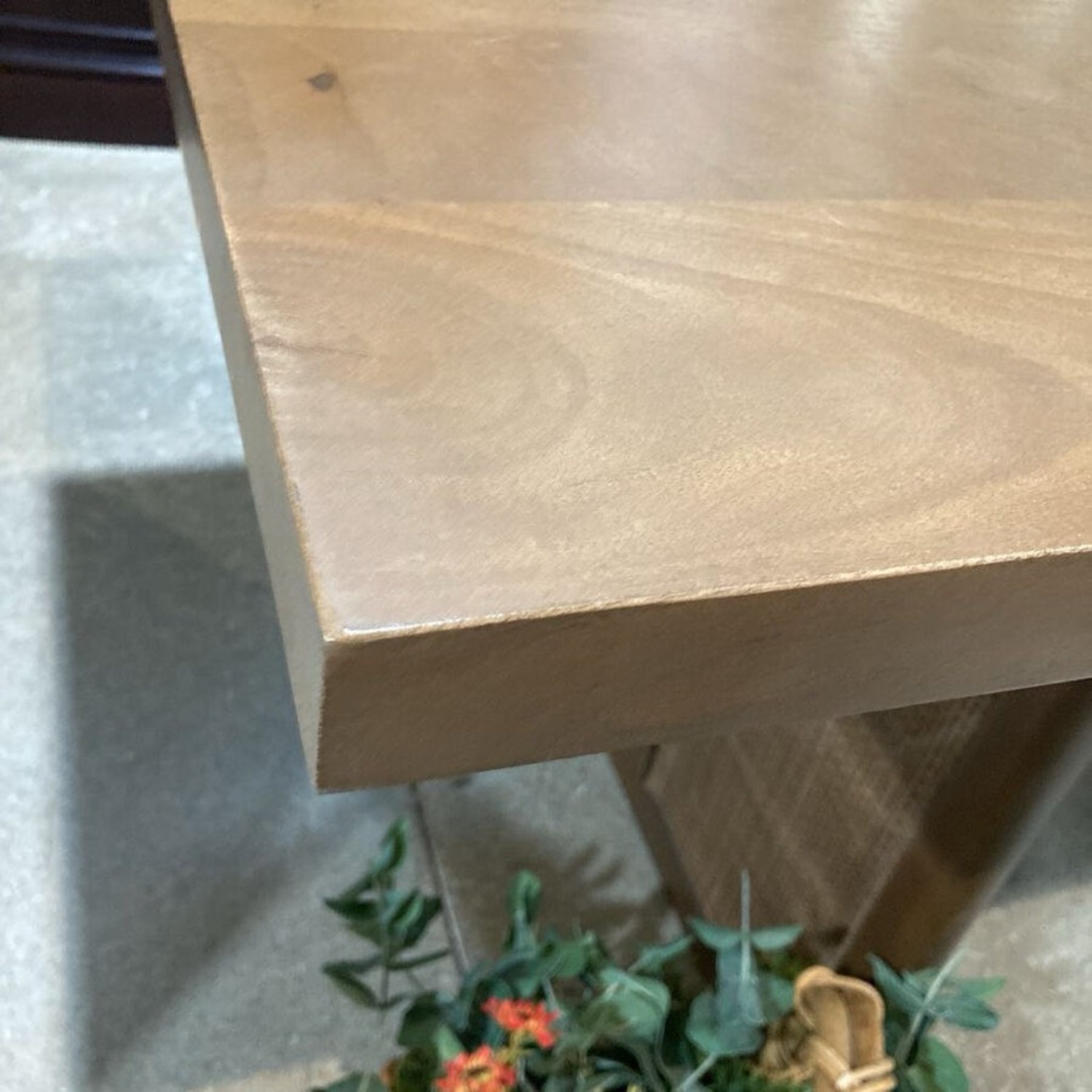 Grier Solid Wood W Cane Accented Base Table - image-5