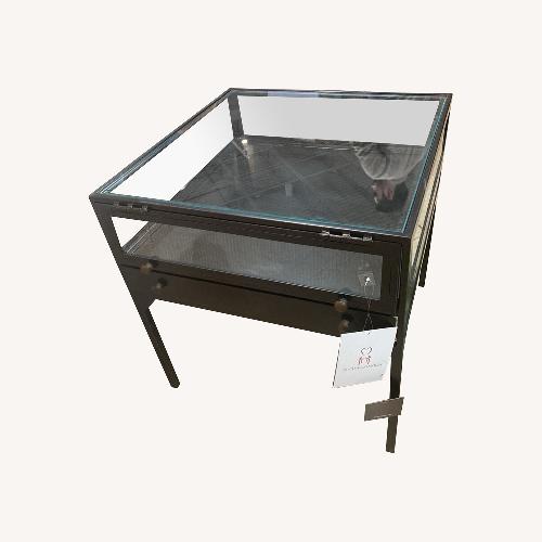 Used Four Hands Shadow Box Single Drawer Side Table for sale on AptDeco