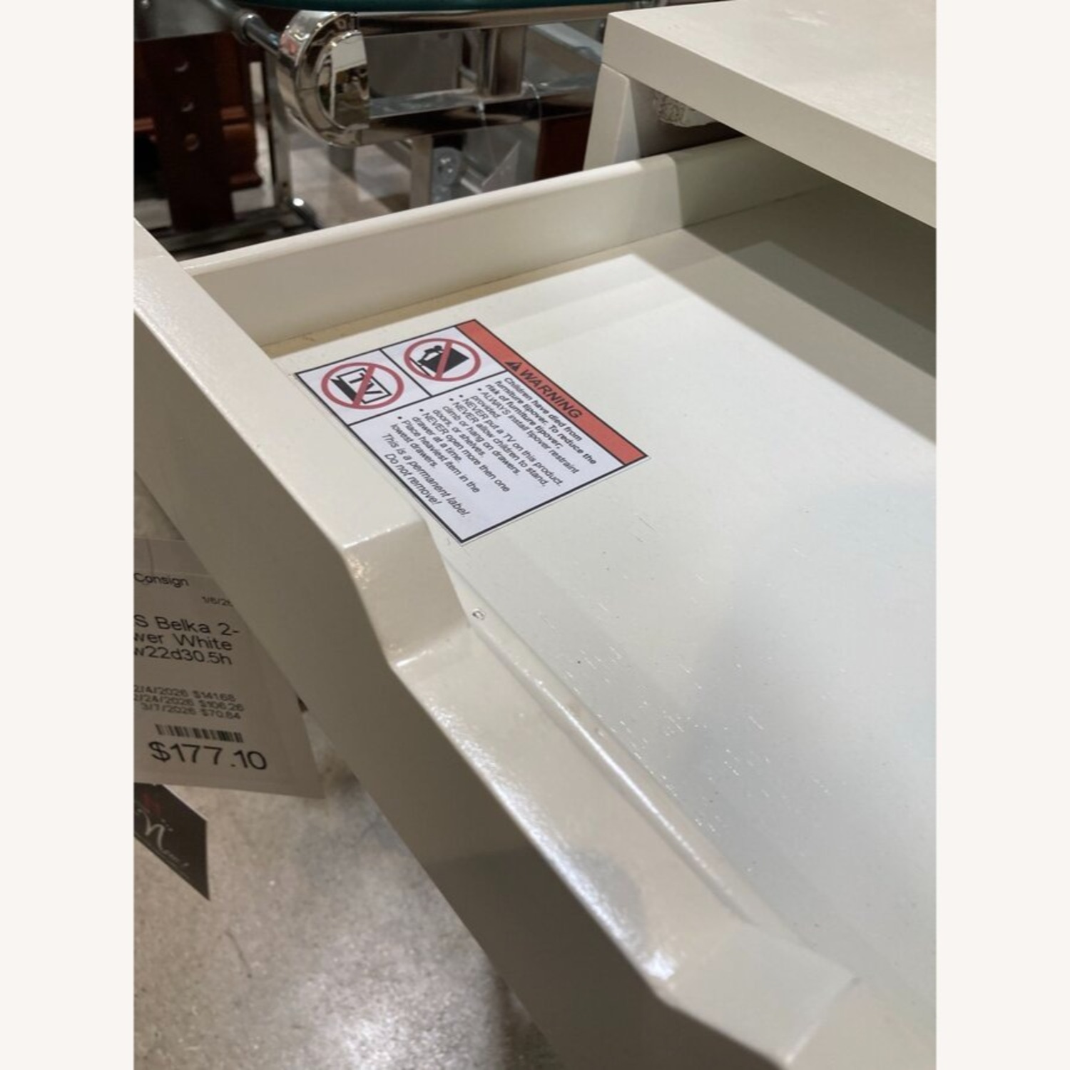 Belka 2-Drawer Desk White - image-6
