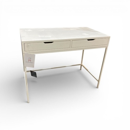 Used Belka 2-Drawer Desk White for sale on AptDeco