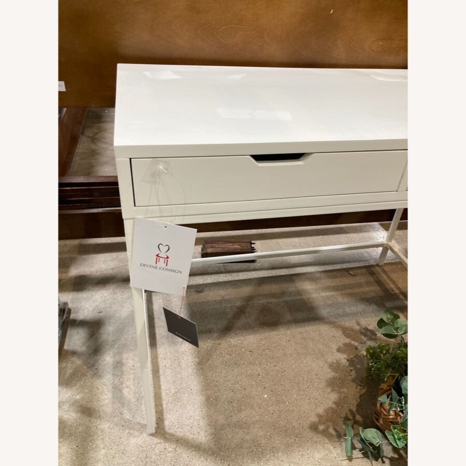 Belka 2-Drawer Desk White - image-4