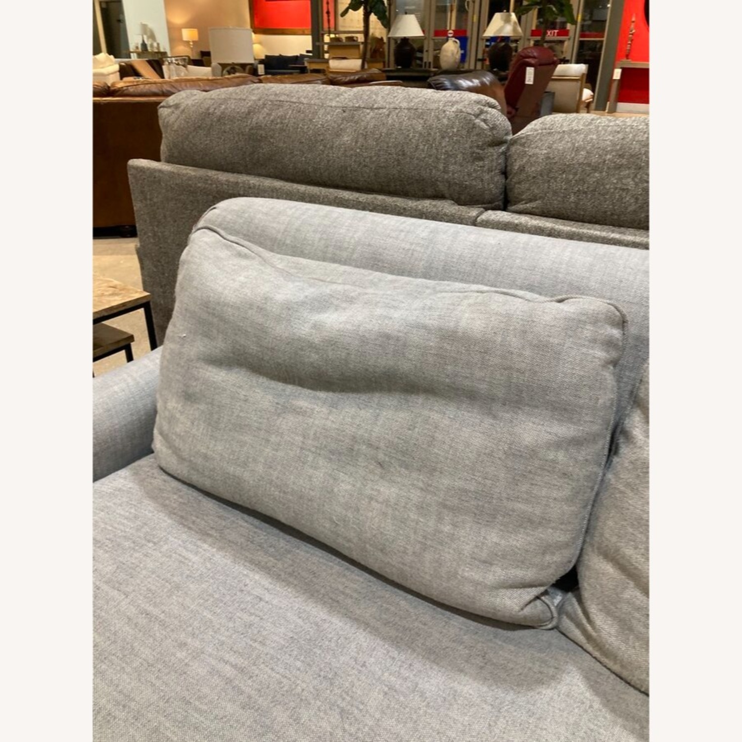 English Classic Roll Arm Bench-Cushion Sofa - image-8