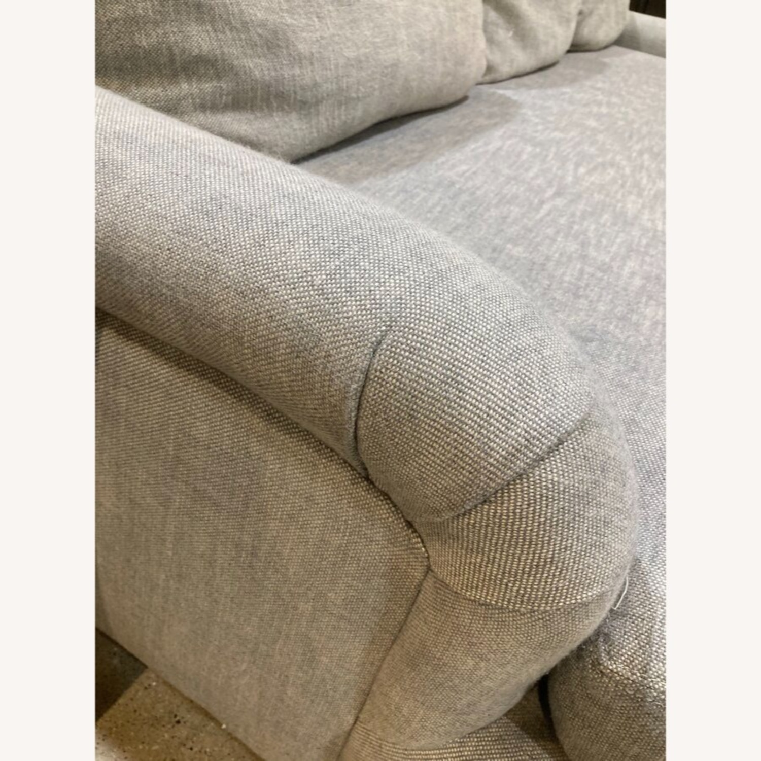 English Classic Roll Arm Bench-Cushion Sofa - image-9