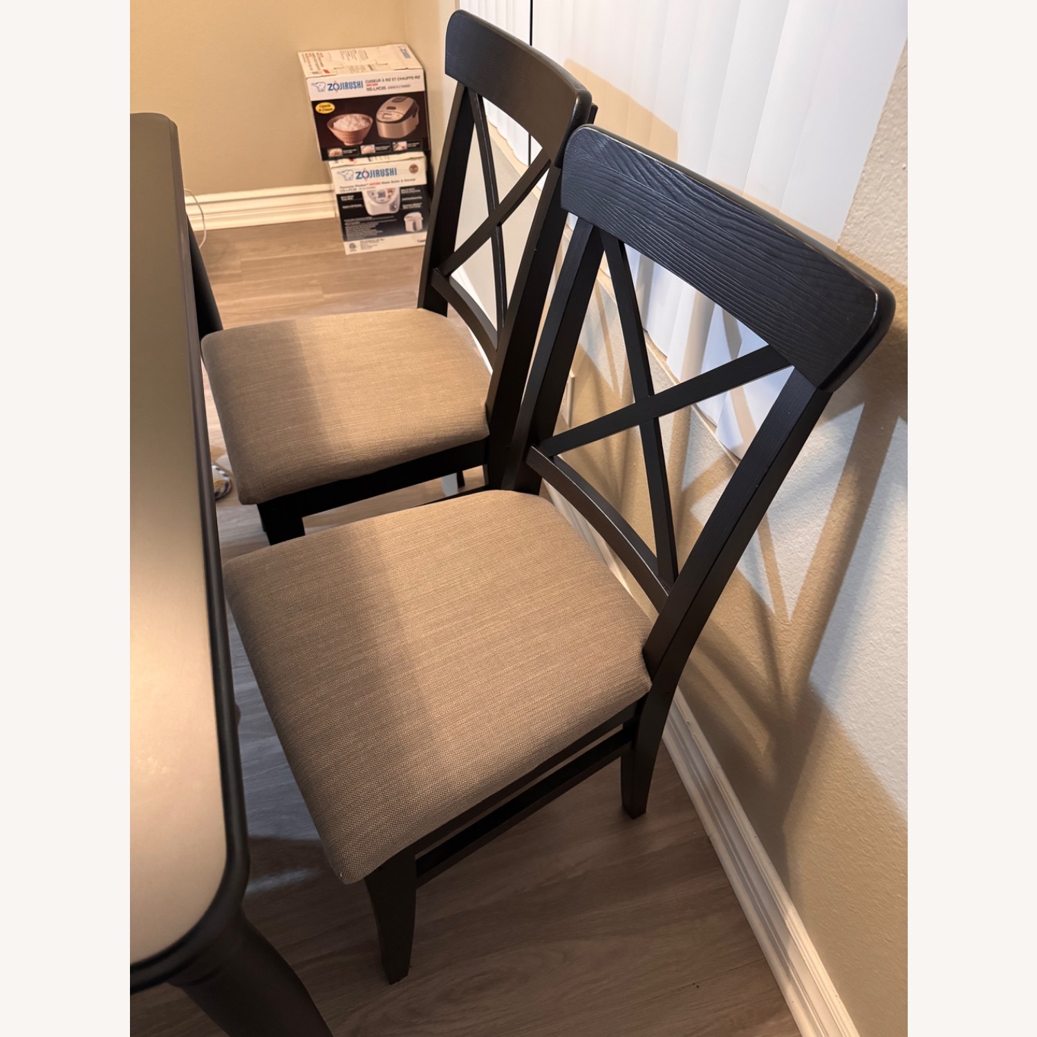 IKEA Danderyd / Ingolf Black Wood Dining Set - image-3