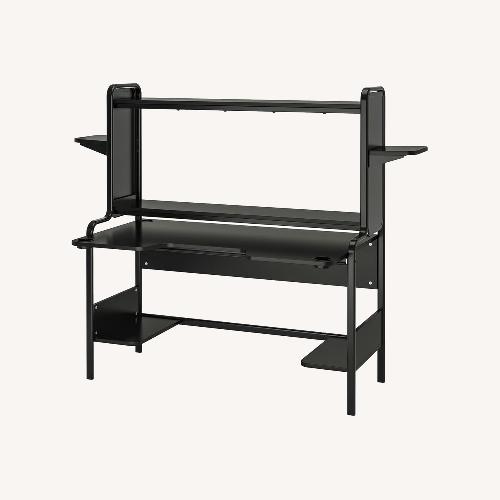 Used IKEA FREDDE Gaming Desk, Black for sale on AptDeco