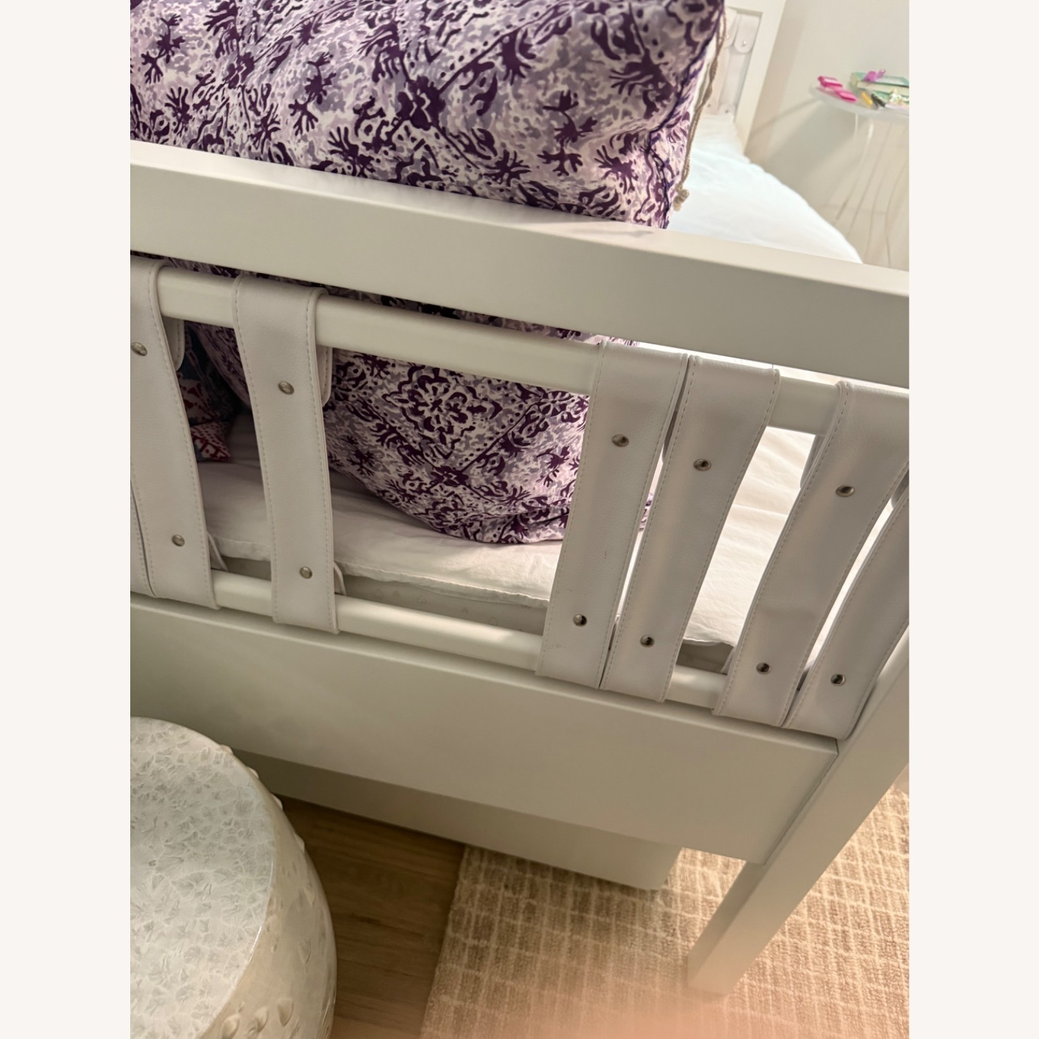 DucDuc White Wood Twin Bed - image-2