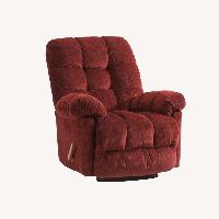 Tranquil Ease Red Fabric Recliner