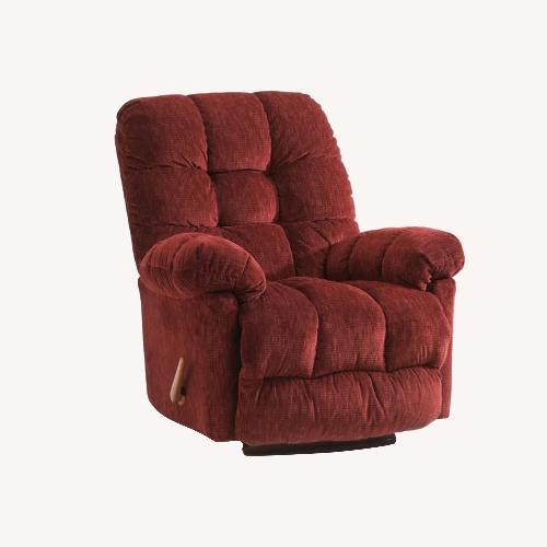 Used Tranquil Ease Red Fabric Recliner for sale on AptDeco