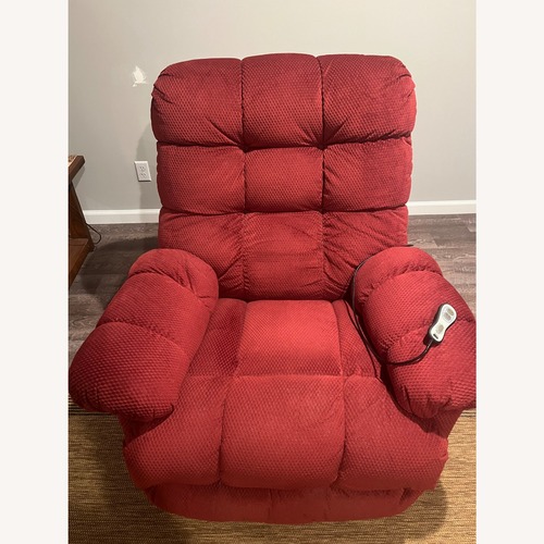 Used Tranquil Ease Red Fabric Recliner for sale on AptDeco
