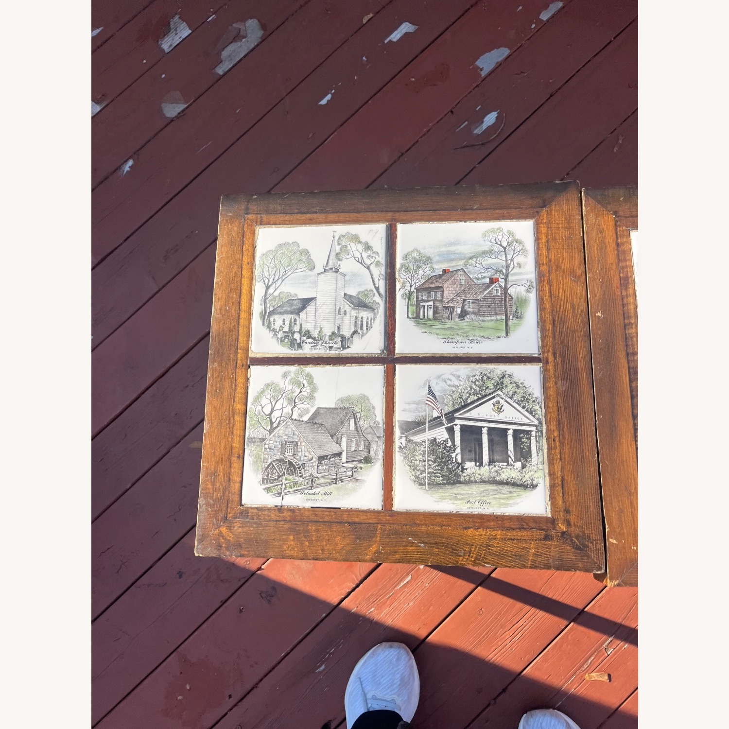 Vintage/Antique Natural Side Tables - image-4