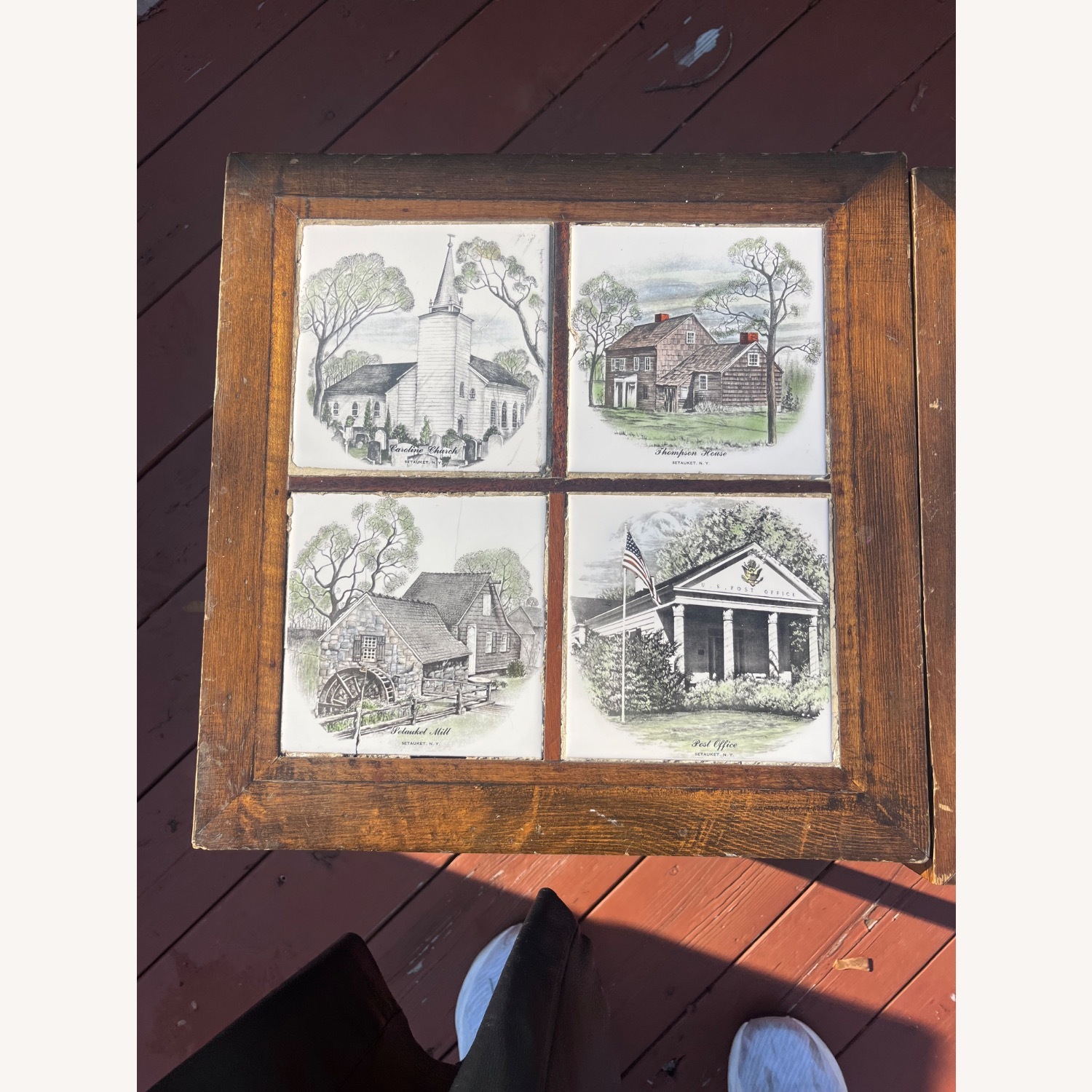 Vintage/Antique Natural Side Tables - image-3