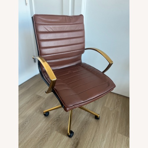 Used Sienna Faux Leather Office Chair for sale on AptDeco