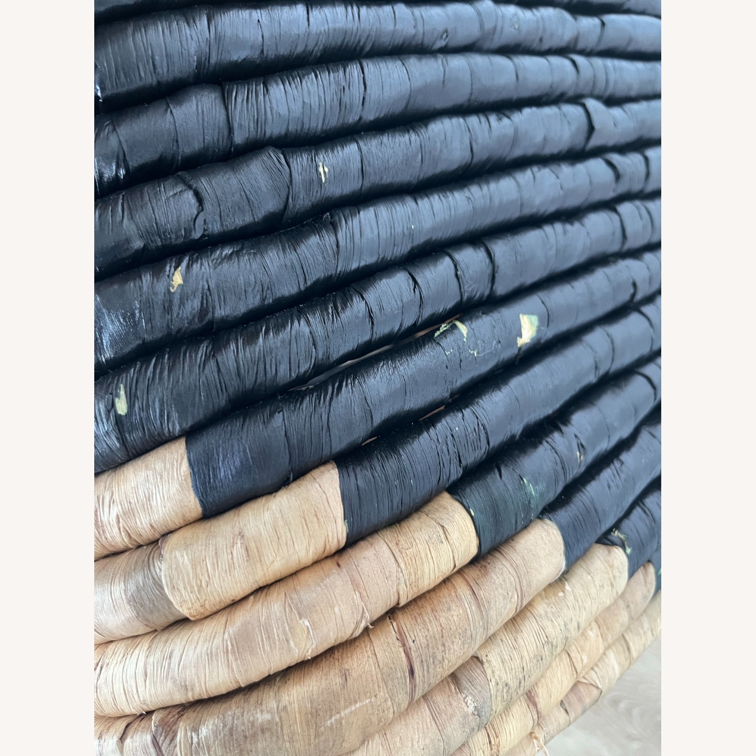 West Elm Wicker Baskets (Black & Tan) - image-5