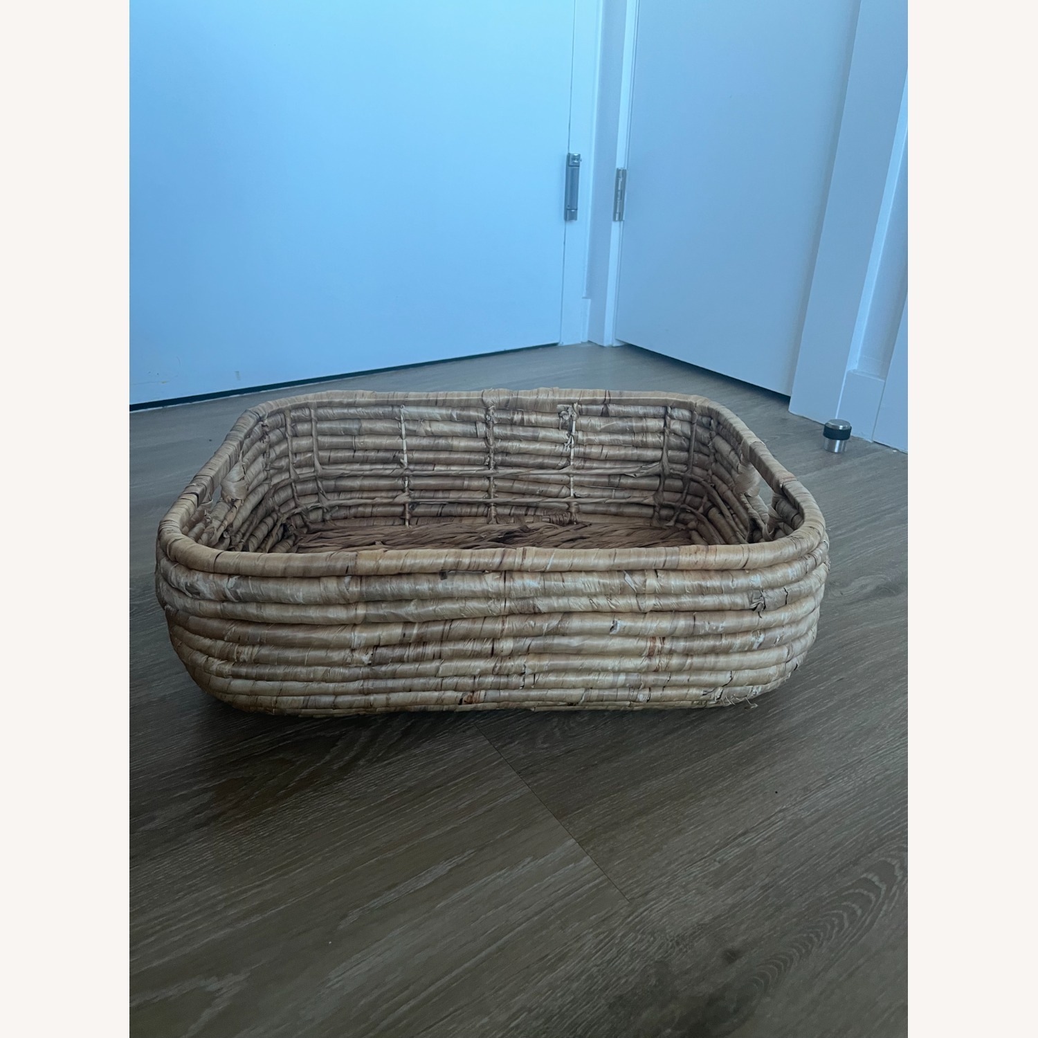 West Elm Wicker Baskets (Tan and Black & Tan) - image-1