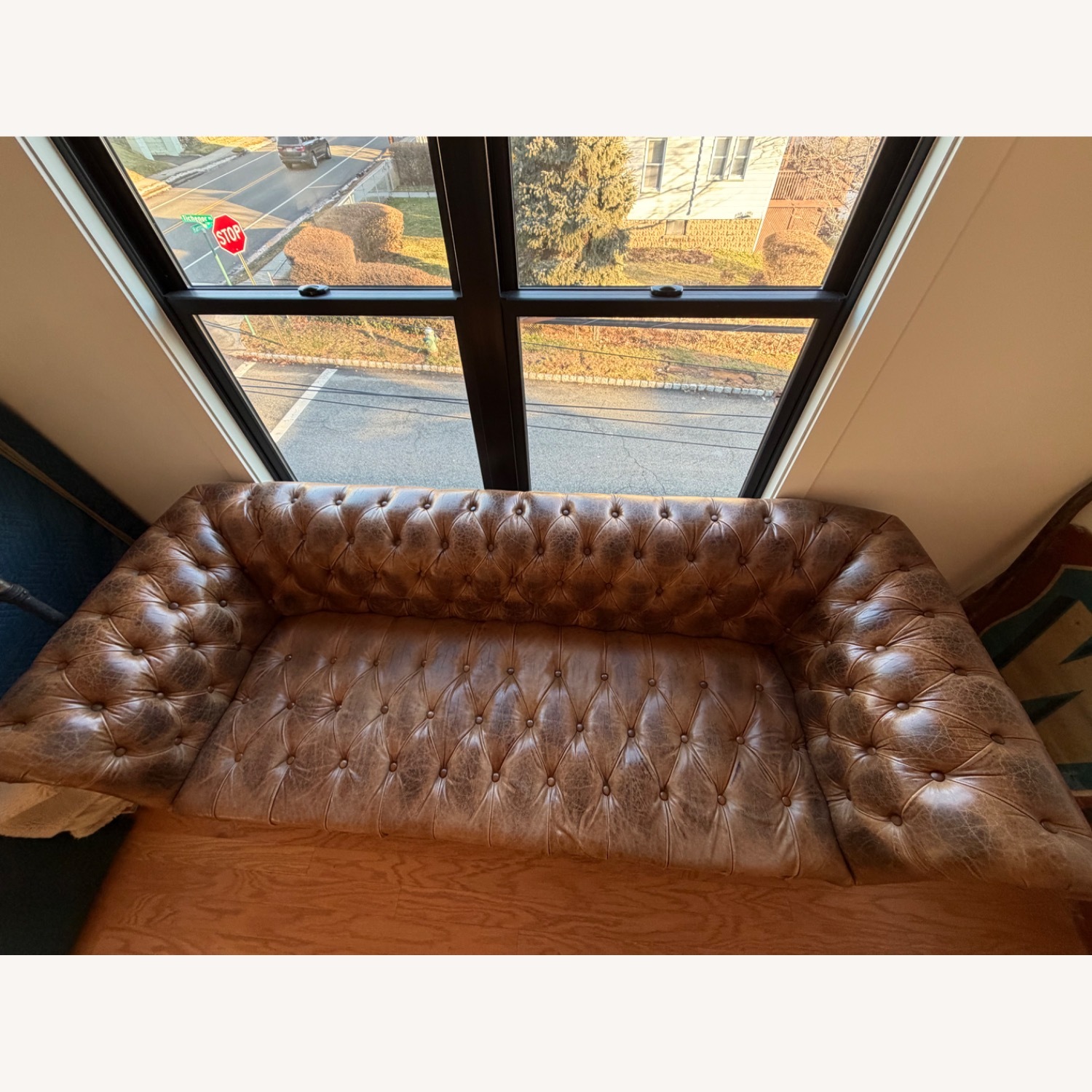 Timothy Oulton Dark Brown Leather 3+ Seater Sofa - image-3