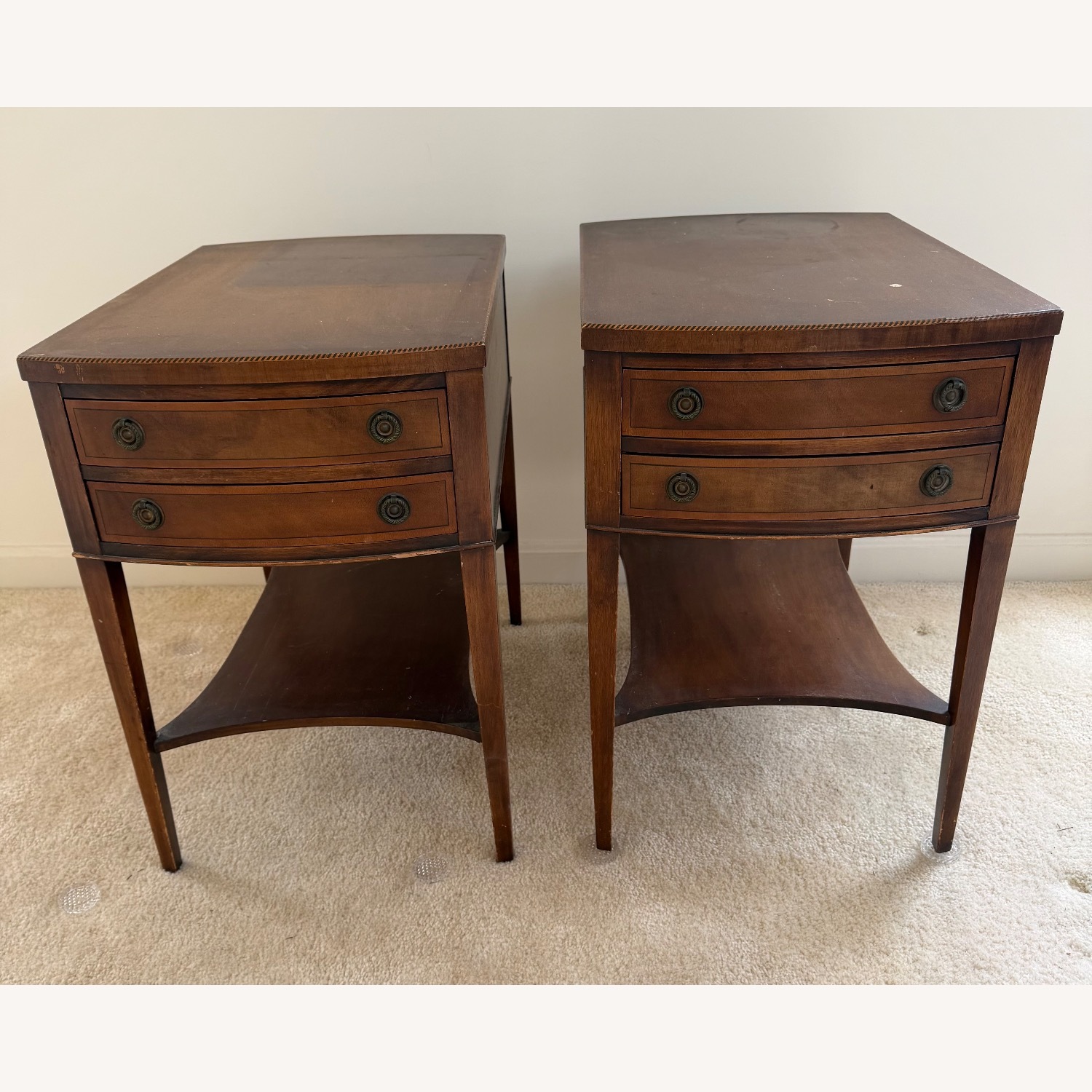Dark Brown Side Tables - image-0