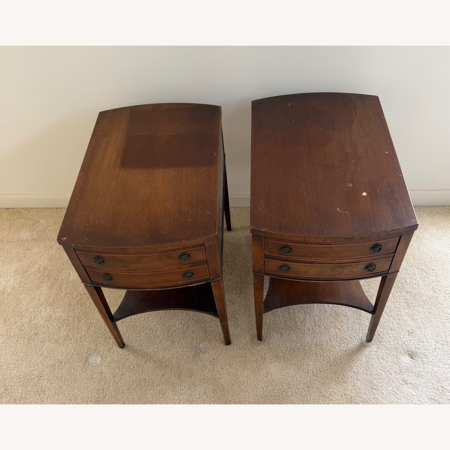 Dark Brown Side Tables - image-1