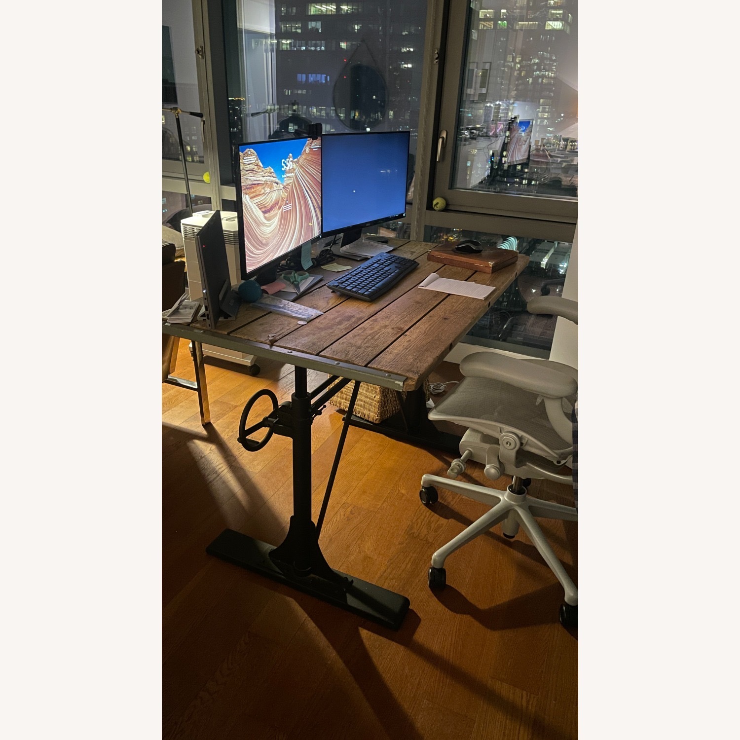 Pottery Barn Pittsburgh Crank Standing Desk  - image-9