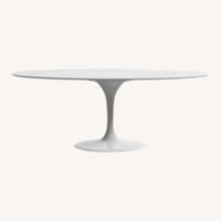 Rove Concepts Tulip White Lacquer Dining Table