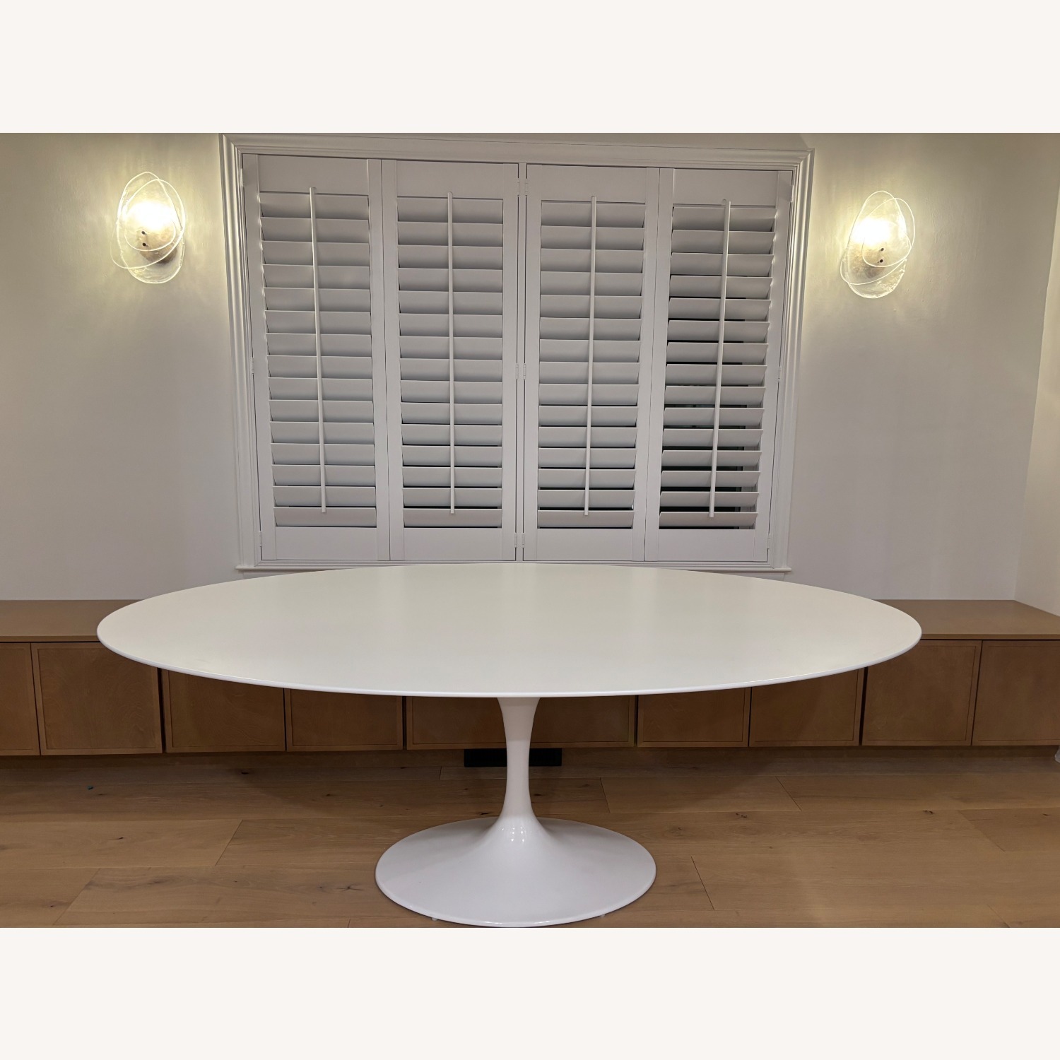 Rove Concepts Tulip White Lacquer Dining Table - image-1